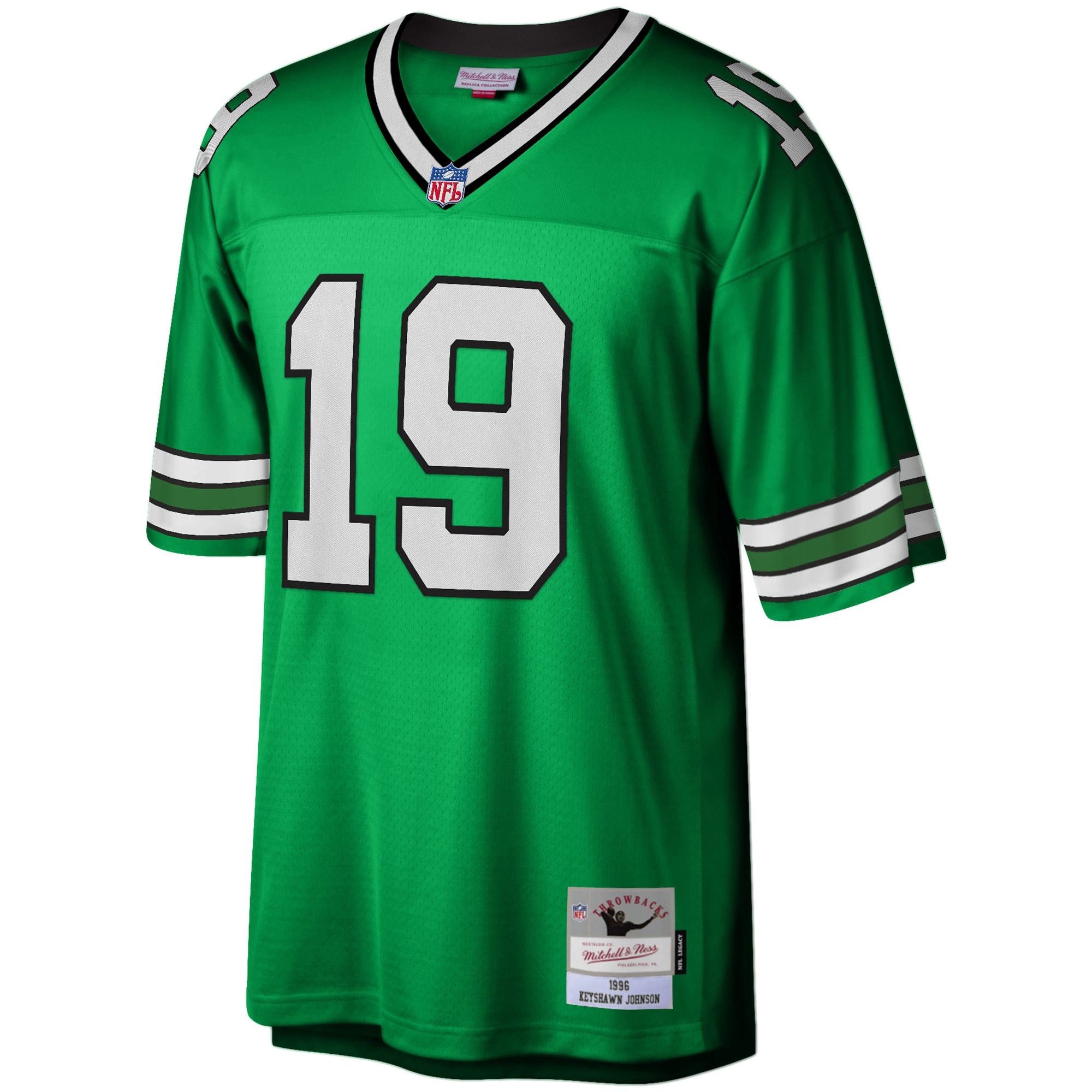 New York Jets Keyshawn Johnson Mitchell Ness Kelly Green Legacy NFL Jersey Men's