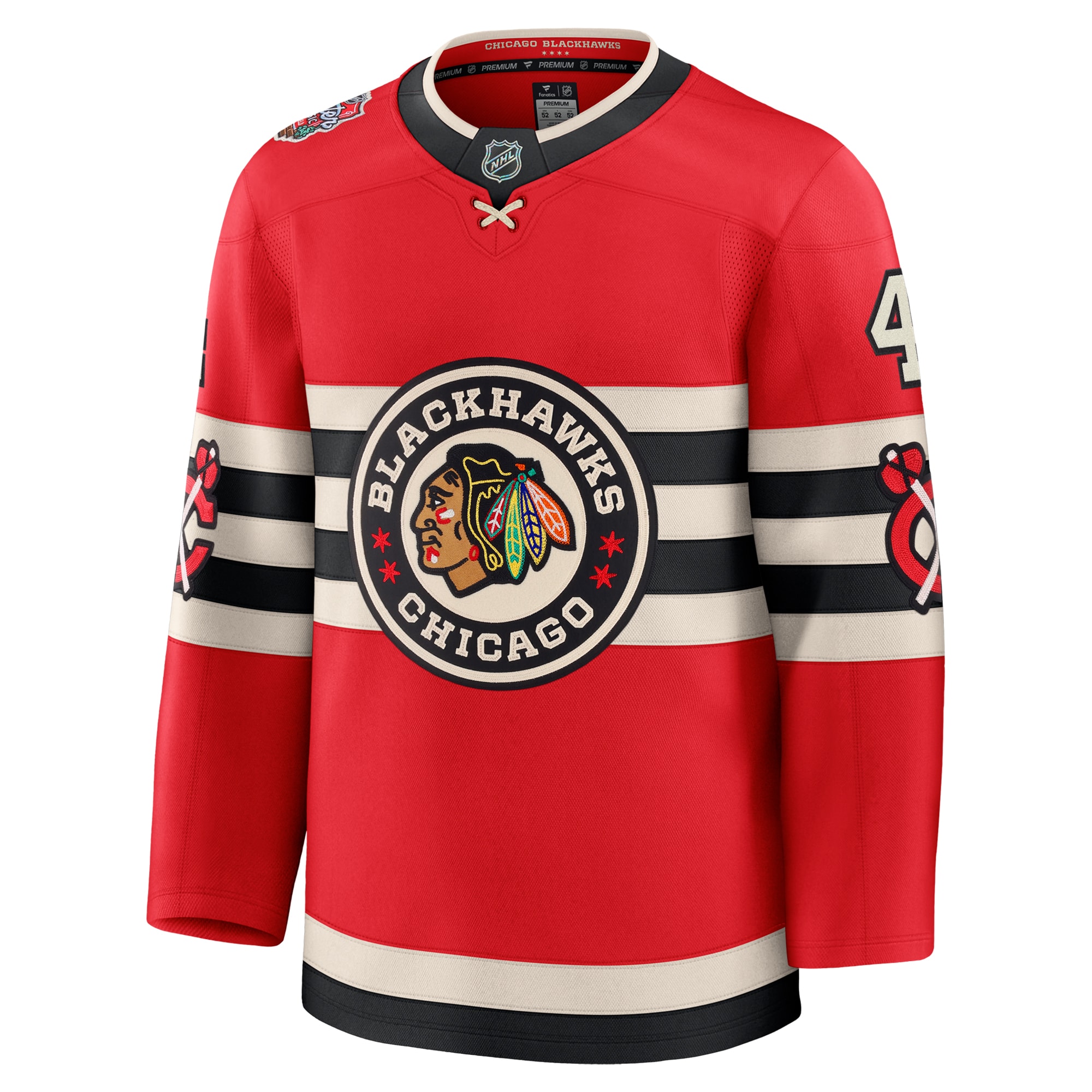 Chicago Blackhawks Seth Jones Red 2025 Winter Classic Premium Player NHL Jersey Men's