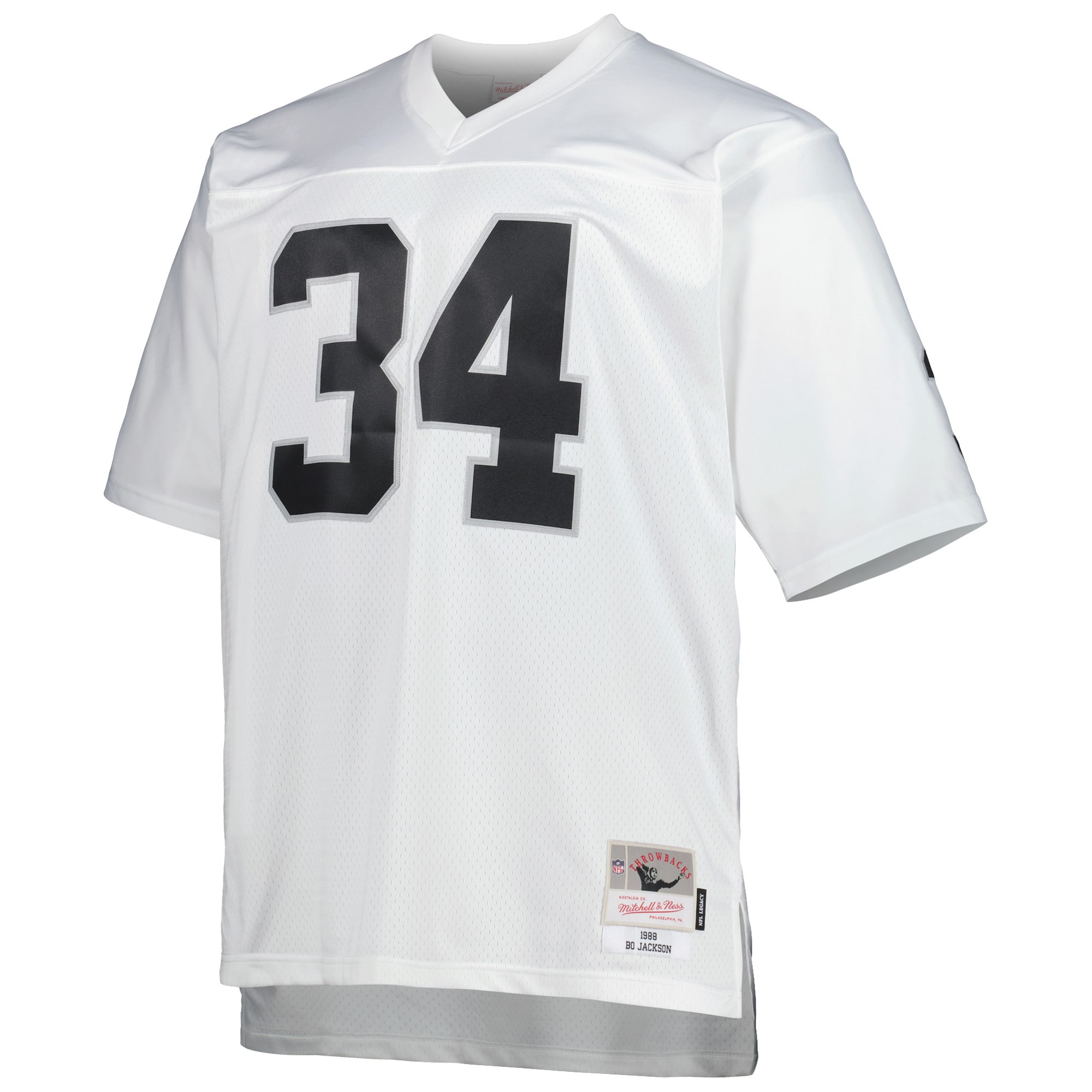 Las Vegas Raiders Bo Jackson Mitchell Ness White Big Tall 1988 Retired Player NFL Jersey Men's