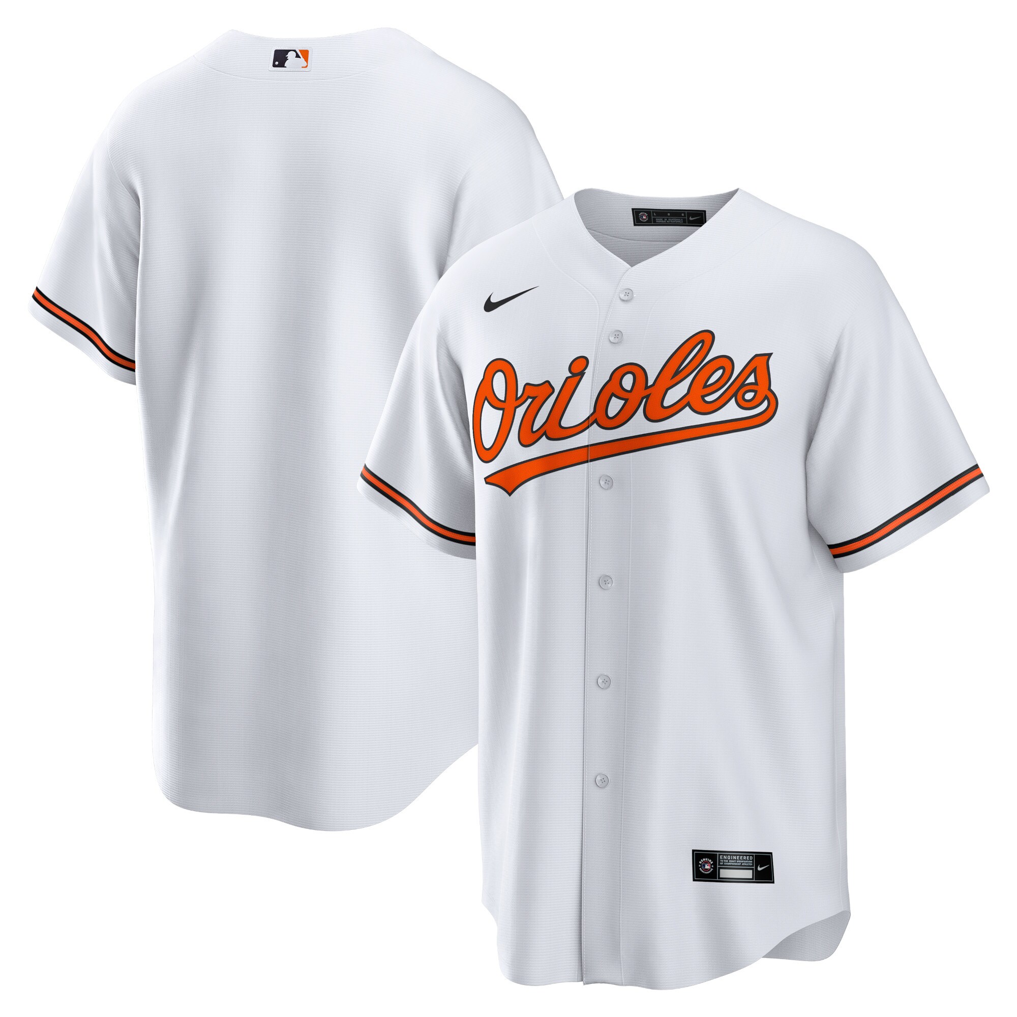 Baltimore Orioles White Home Team MLB Jersey Men's