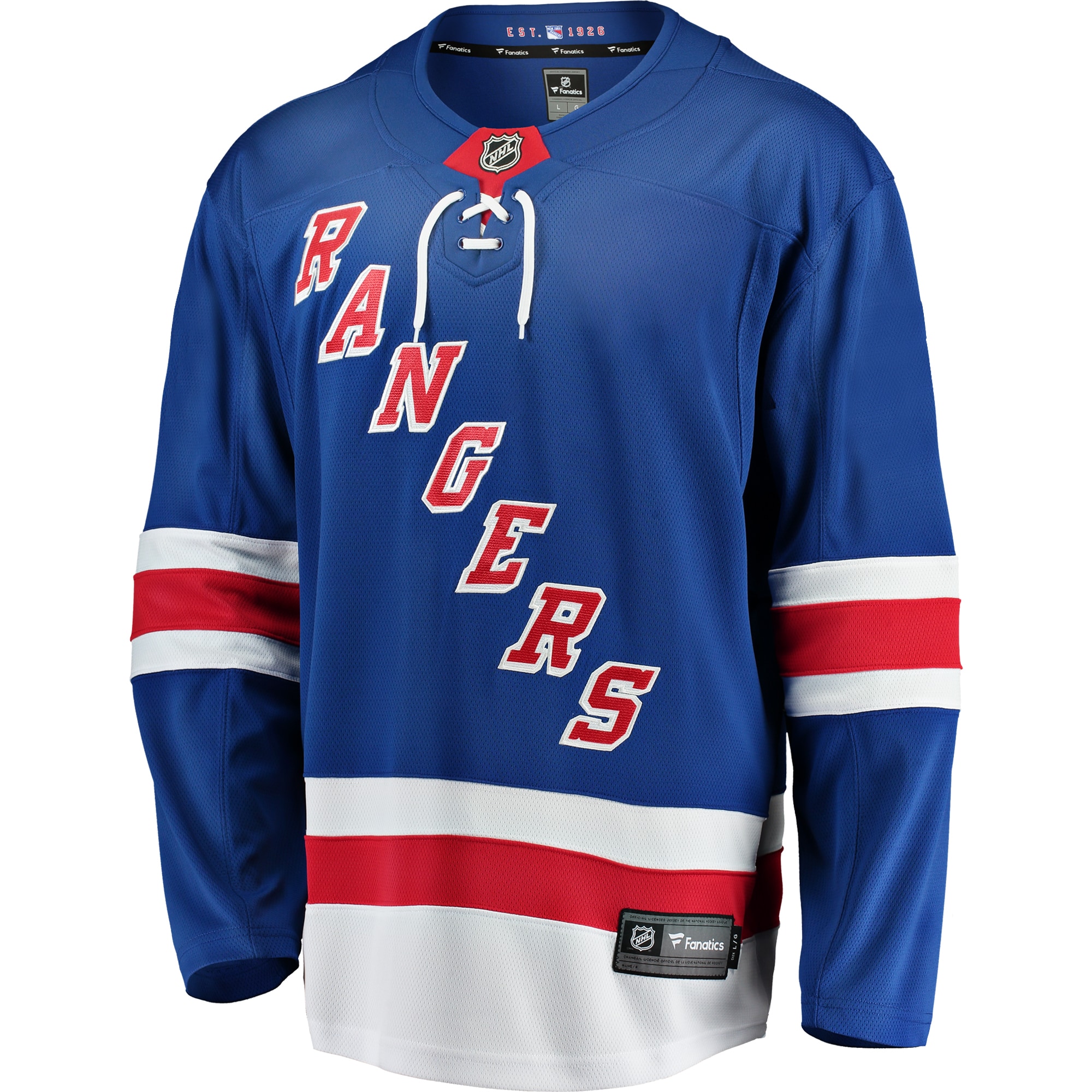 New York Rangers Blue Breakaway Home NHL Jersey Men's