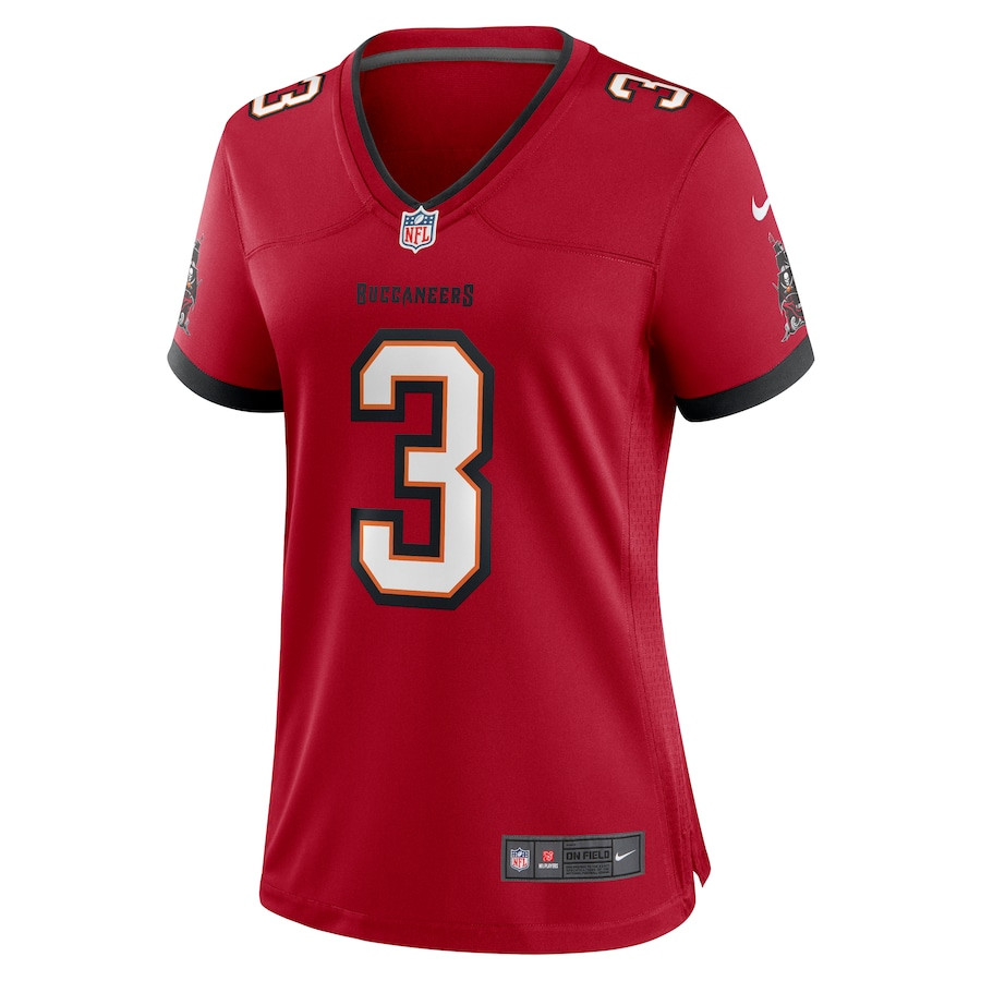 Jordan Whitehead 3 Tampa Bay Buccaneers Game Red NFL Jersey Women's