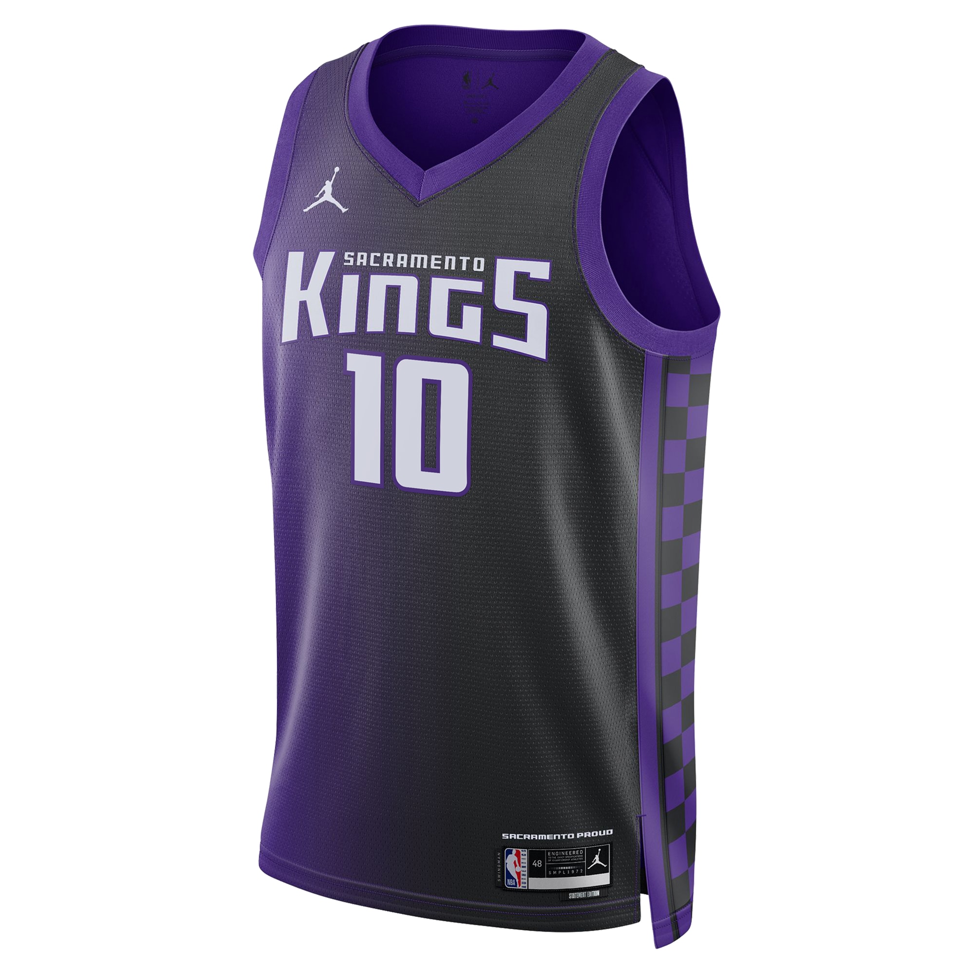 Sacramento Kings Jordan Brand Statement Edition Swingman Purple DeMar DeRoza Unisex NBA Jersey Unisex