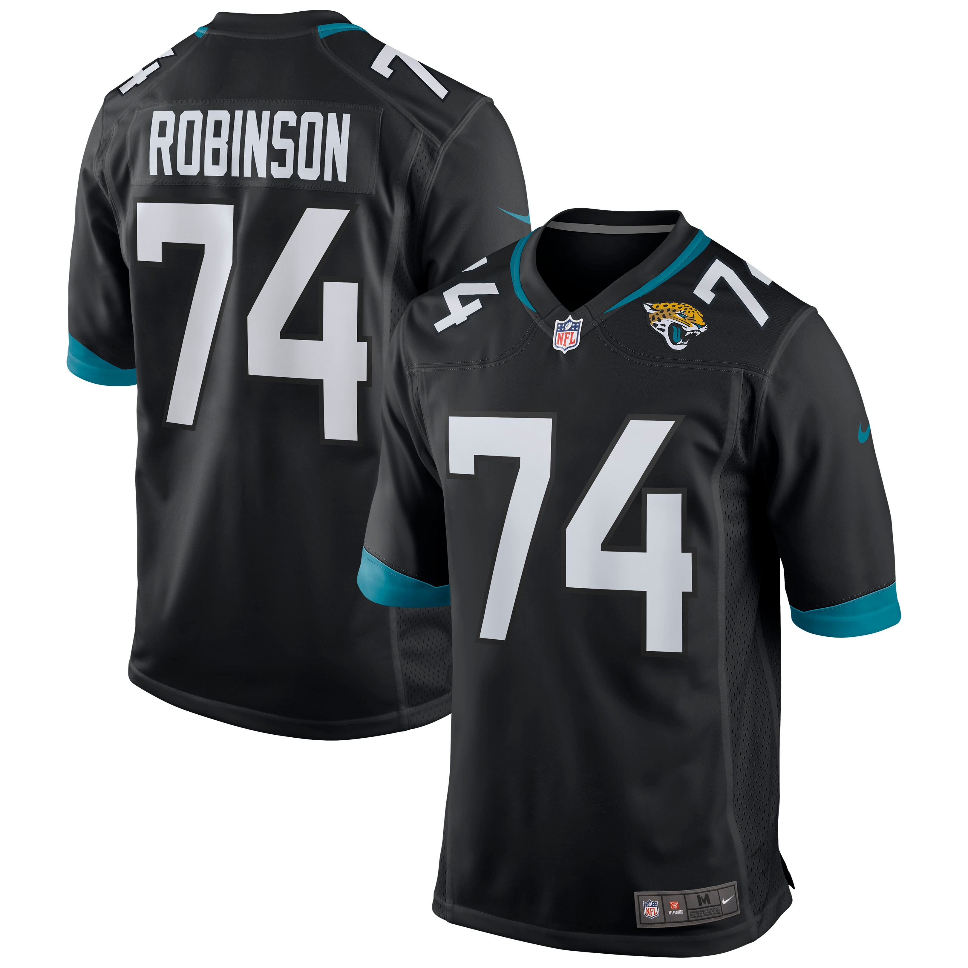 Jacksonville Jaguars Cam Robinson Black Game NFL Jersey Men's