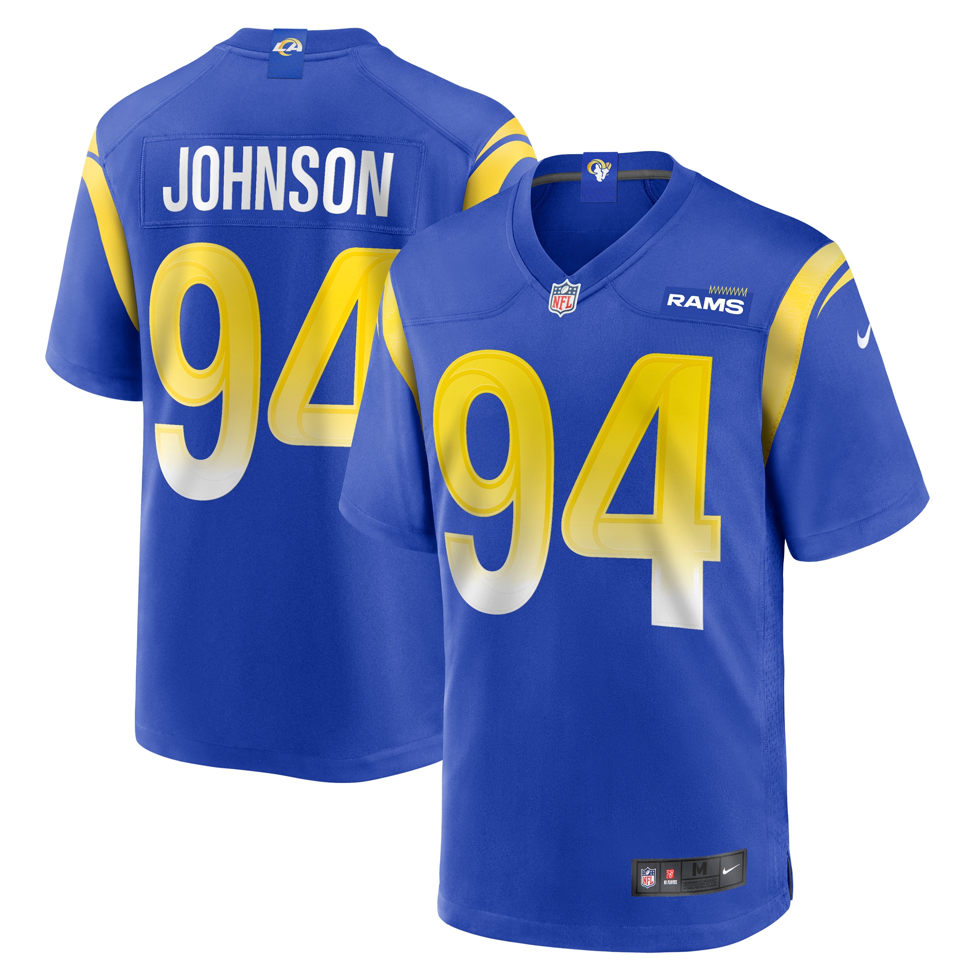 Los Angeles Rams Desjuan Johnson Royal Home Game NFL Jersey Men's