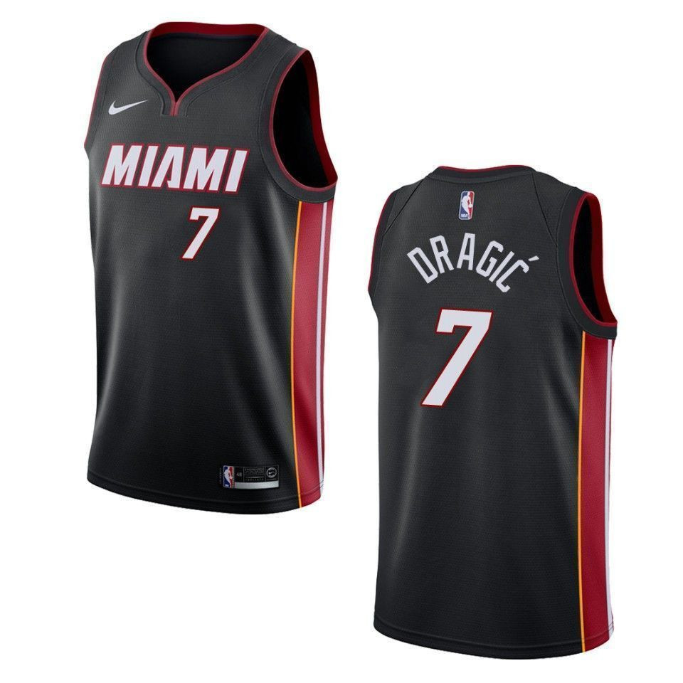 Miami Heat 7 Goran Dragic Icon Swingman Black NBA Jersey Men's