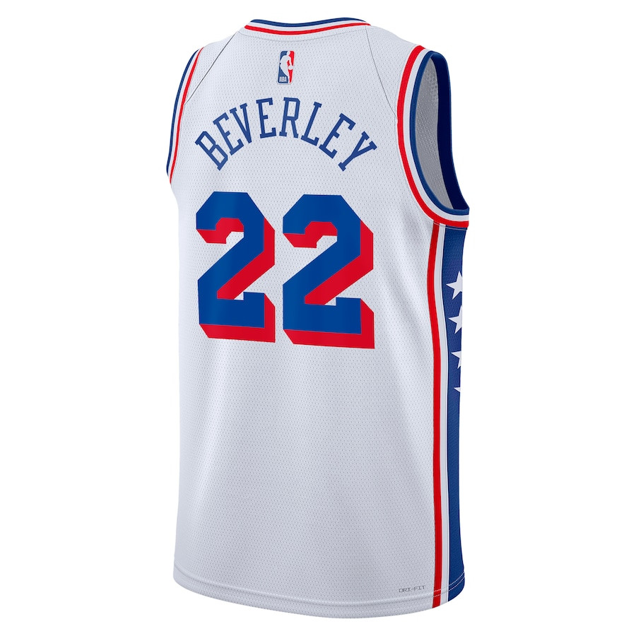 Patrick Beverley 22 Philadelphia 76ers 2023/24 Swingman Association Editio White NBA Jersey Men's