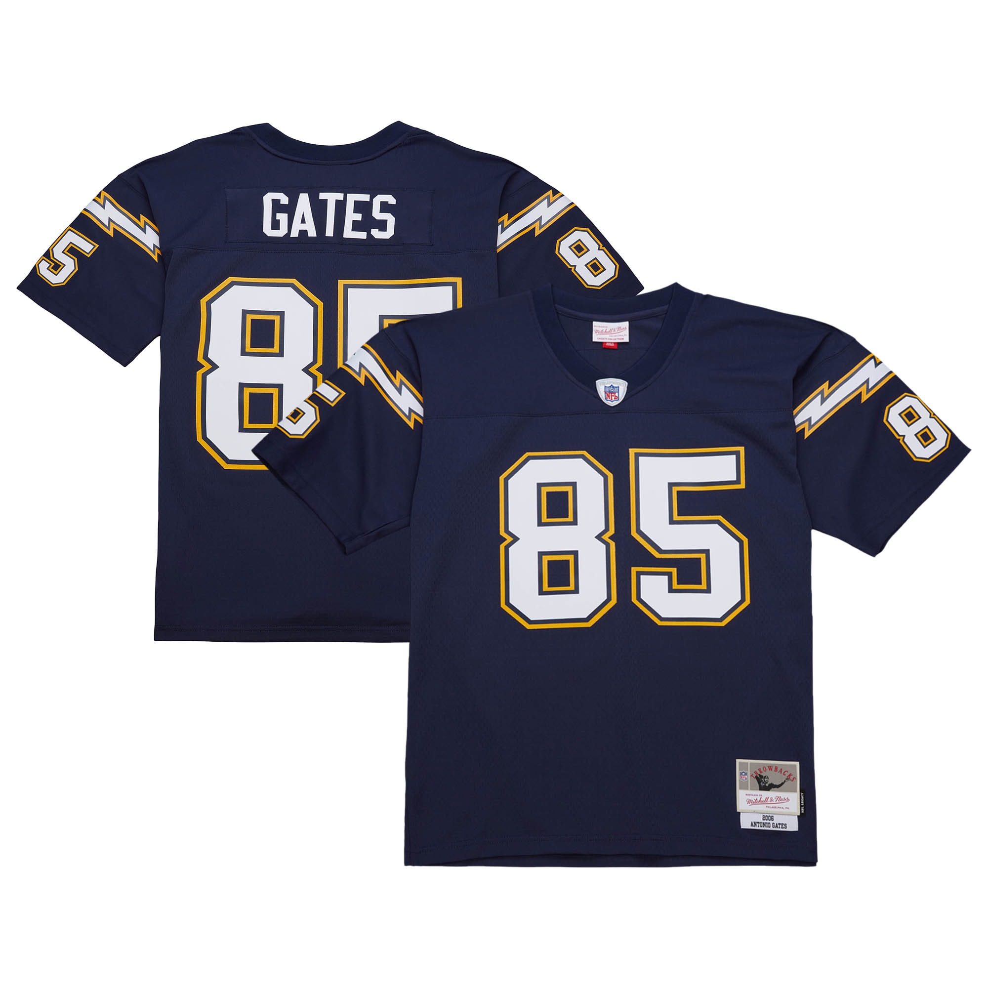 San Diego Chargers Antonio Gates Mitchell Ness Navy 2006 Legacy NFL Jersey Men's