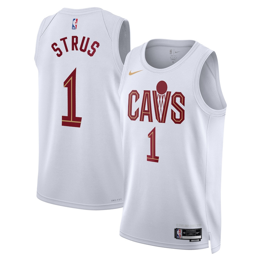 Max Strus 1 Cleveland Cavaliers Unisex Swingman Association Editio White NBA Jersey Unisex