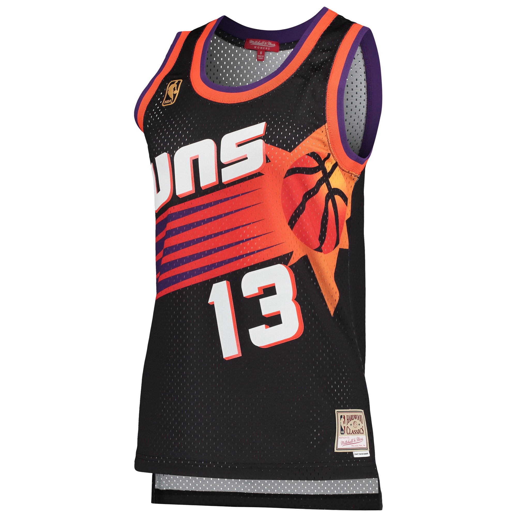 Mitchell Ness Steve Nash Black Phoenix Suns Hardwood Classics Swingman NBA Jersey Women's