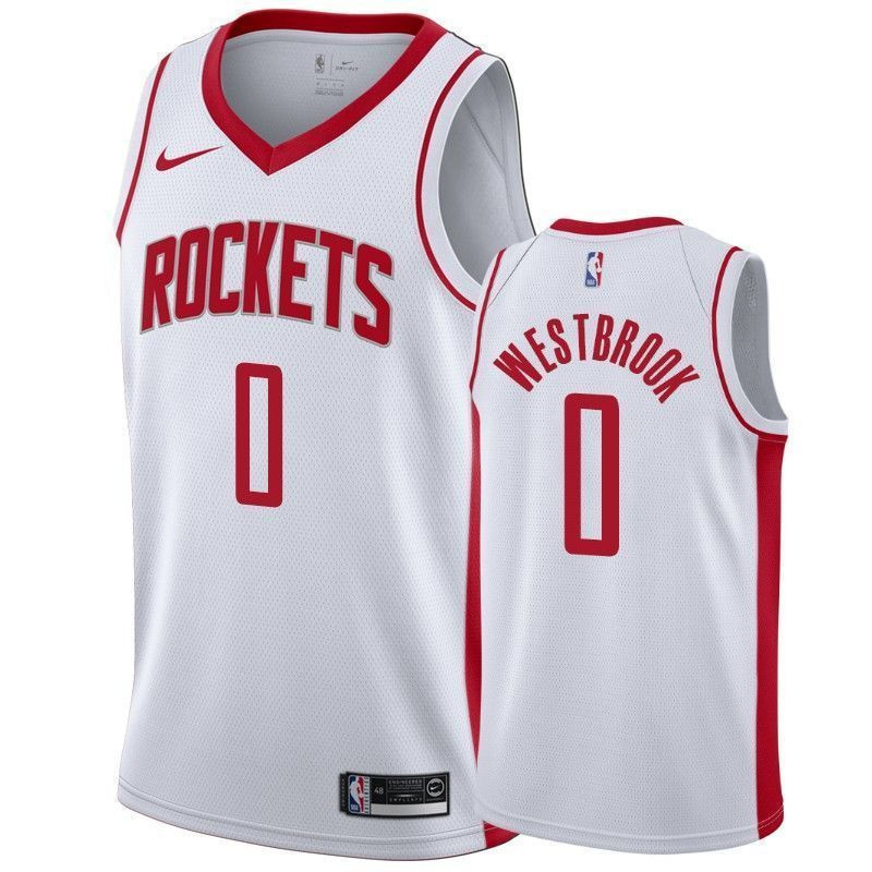 Houston Rockets Russell Westbrook 0 Association NBA Jersey Men's