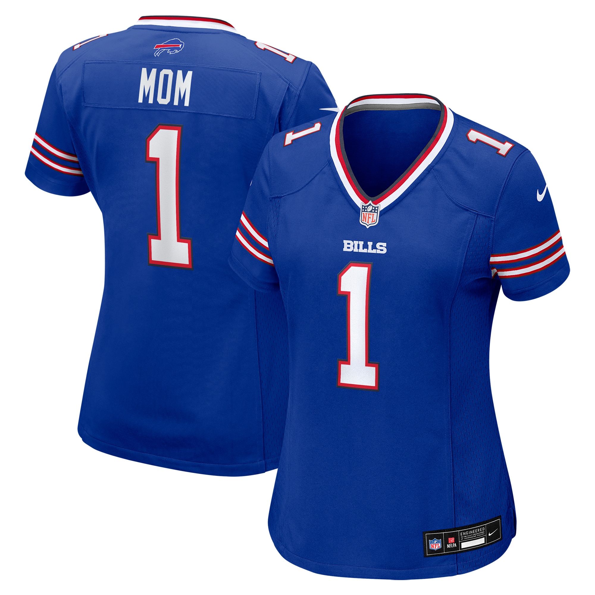 Buffalo Bills Number 1 Mom Royal Game NFL Jersey Women's