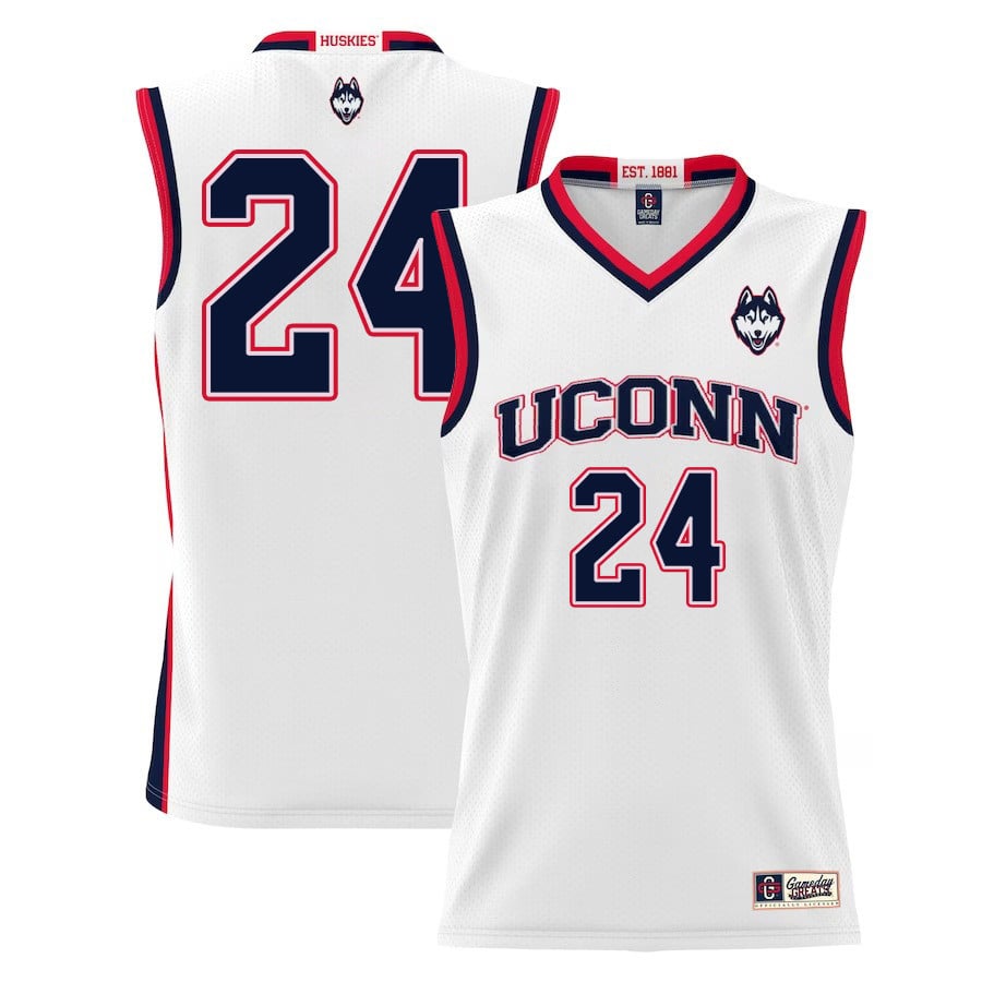 Jordan Hawkins 24 UConn Huskies White NCAA Jersey Men's