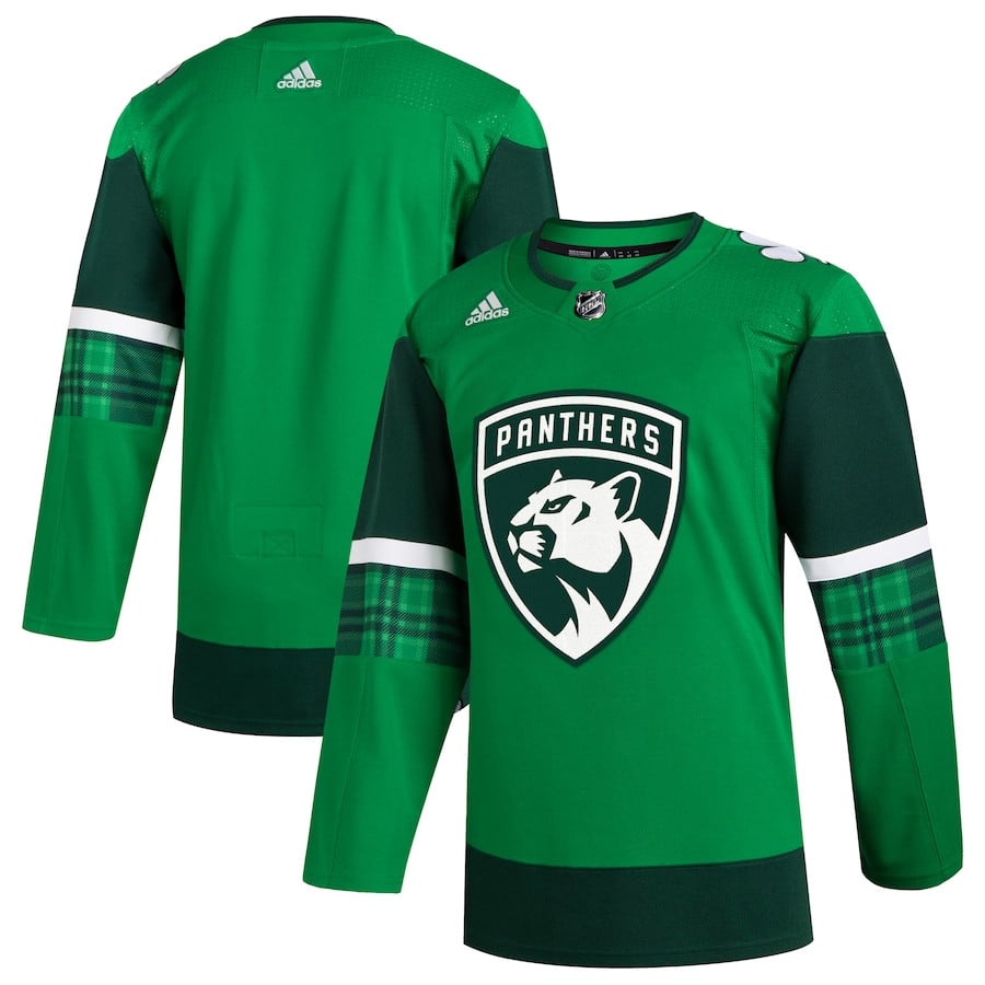Florida Panthers 2023 St. Patrick's Day Primegreen Kelly Green NHL Jersey Men's