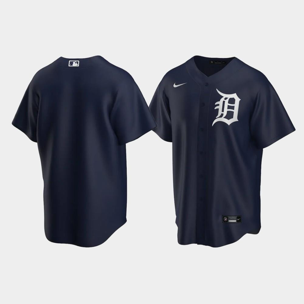 Detroit Tigers Alternate Navy MLB Jersey Men's