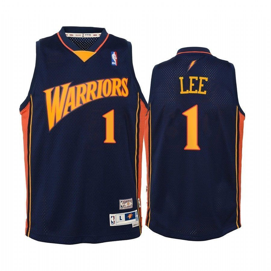 Damion Lee Golden State Warriors Hardwood Classics Navy NBA Jersey Youth