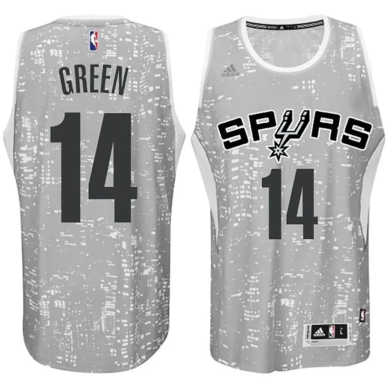 San Antonio Spurs 14 Danny Green City Lights Gray Swingman NBA Jersey Men's