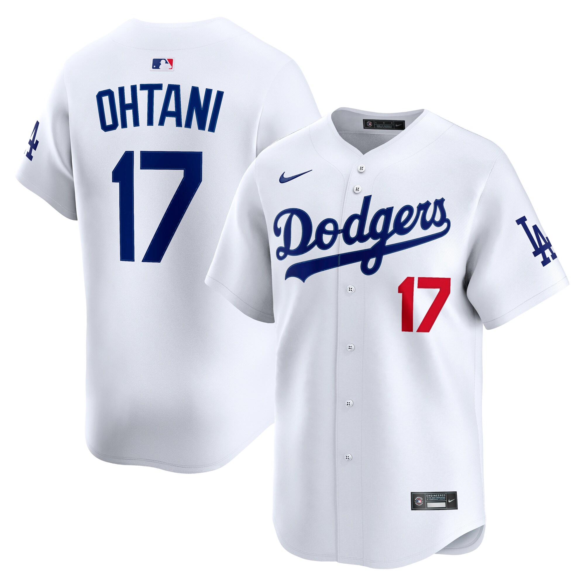 Los Angeles Dodgers Shohei Ohtani White Home Limited Player MLB Jersey Men's