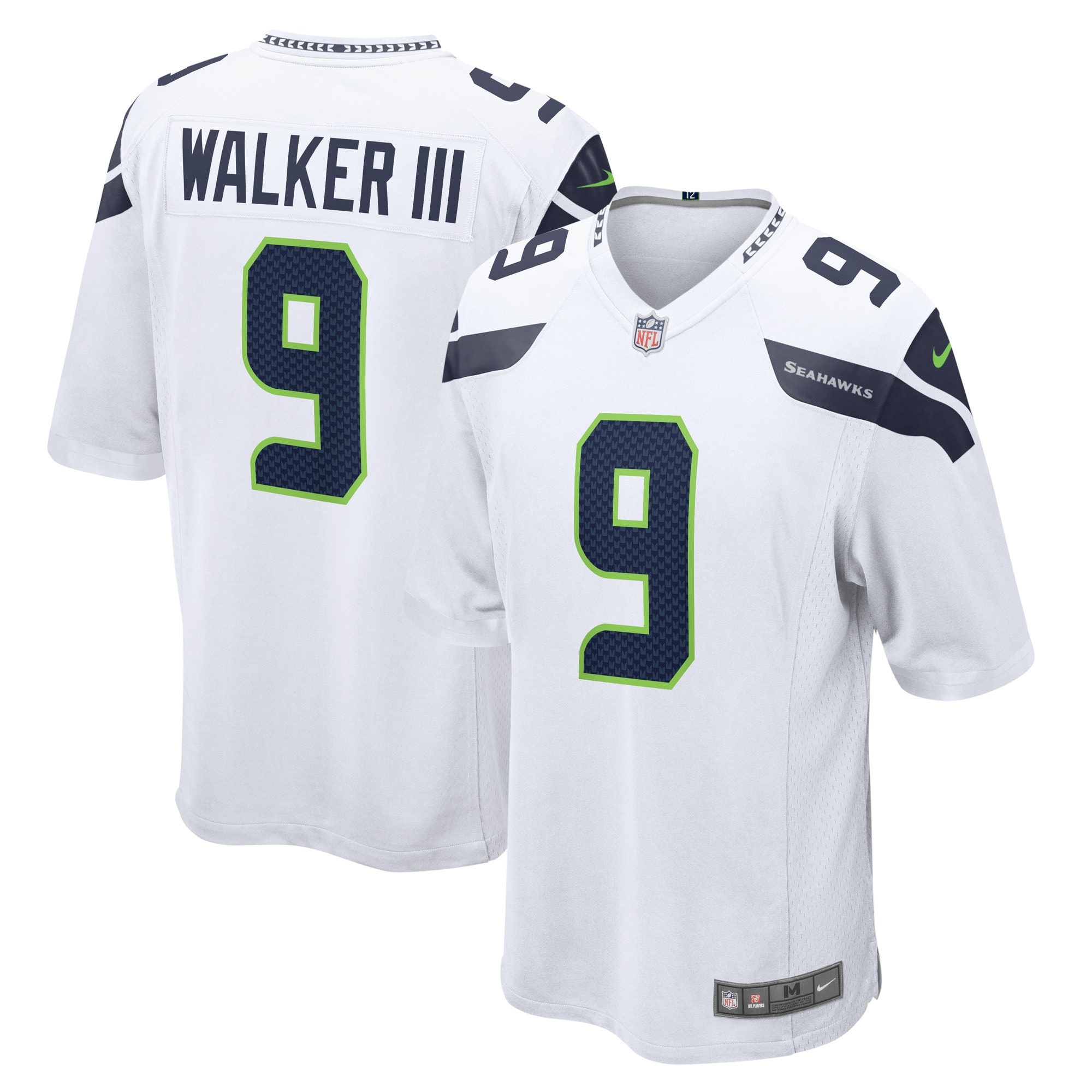 Seattle Seahawks Kenneth Walker III White Away Game Player NFL Jersey Men's