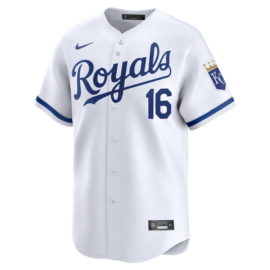Bo Jackson 16 Kansas City Royals Home Limited Player White MLB Jersey Men's