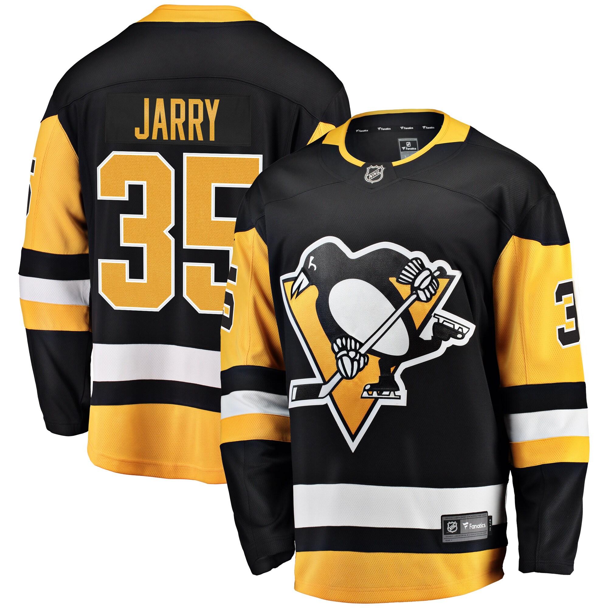 Pittsburgh Penguins Tristan Jarry Black Home Breakaway Player NHL Jersey Men's