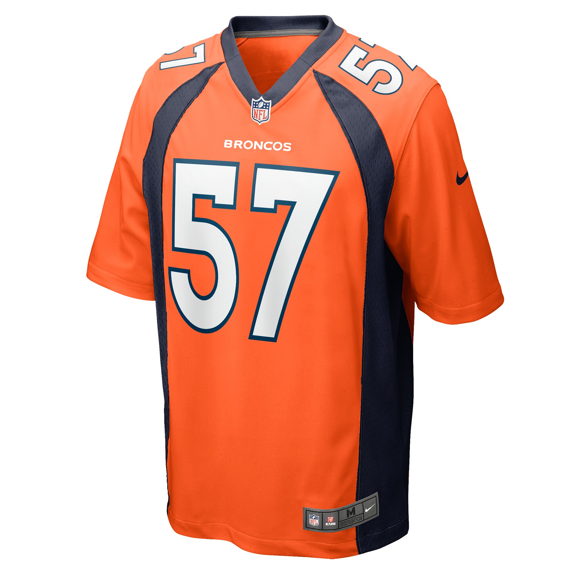 Denver Broncos Ben Niemann Orange Team Game NFL Jersey Men's