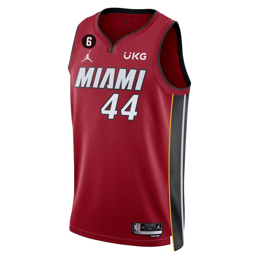 Cody Zeller 44 Miami Heat Final Champions 2023 Swingman Red NBA Jersey Men's