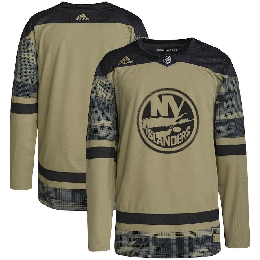 New York Islanders Military Appreciation Team Practice Camo NHL Jersey Men's