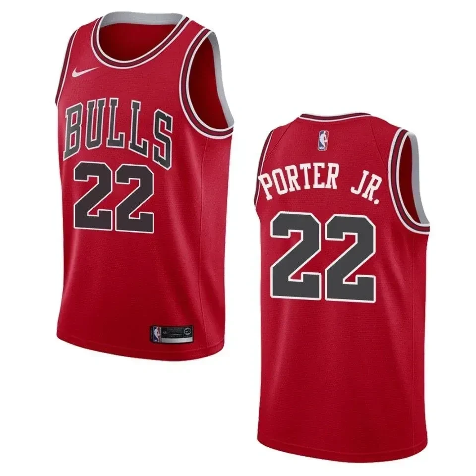 Chicago Bulls 22 Otto Porter Jr. Icon Swingman Red NBA Jersey Men's