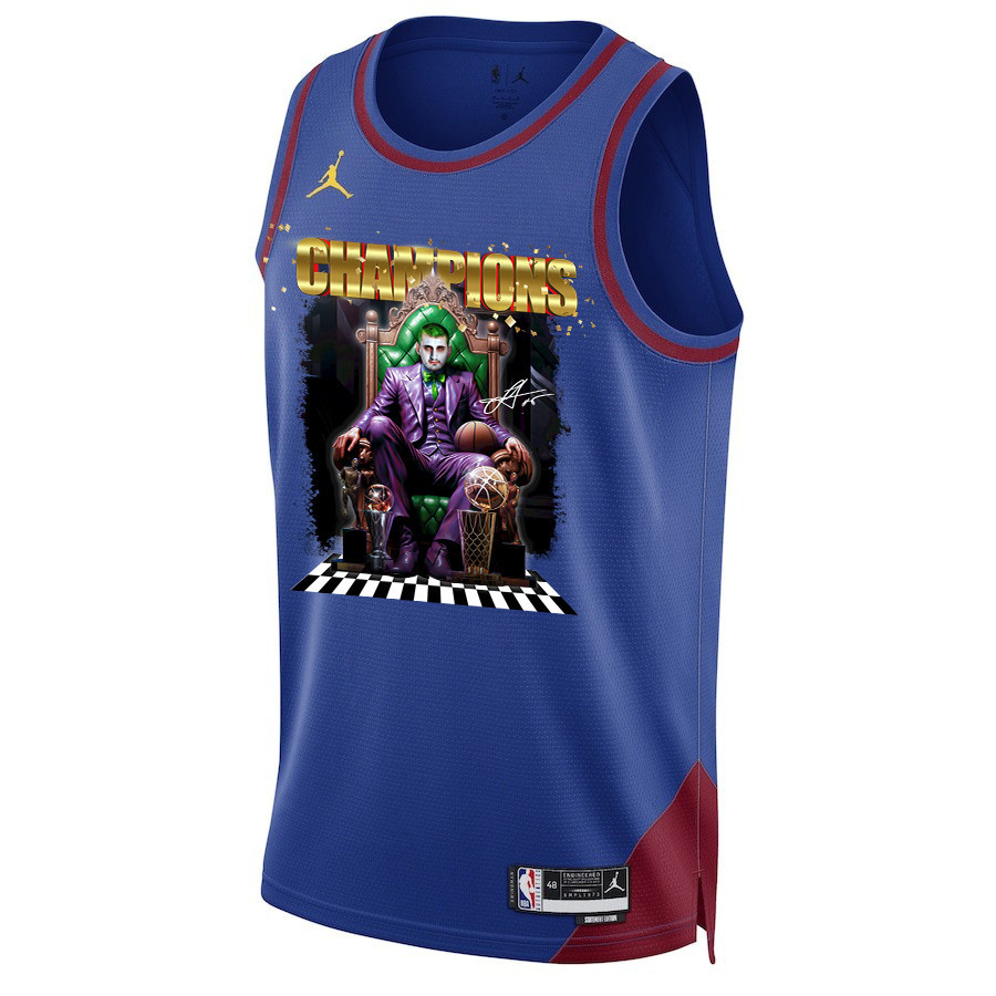 Nikola Joki? Denver Nuggets The Big Joker 2023 Final Champions Swingman Blue NBA Jersey Men's