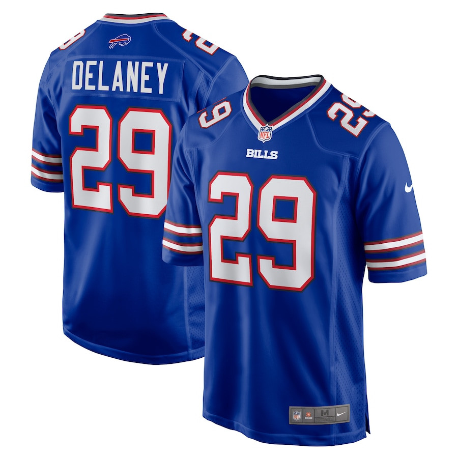 Dee Delaney 29 Buffalo Bills Game Royal NFL Jersey Men's