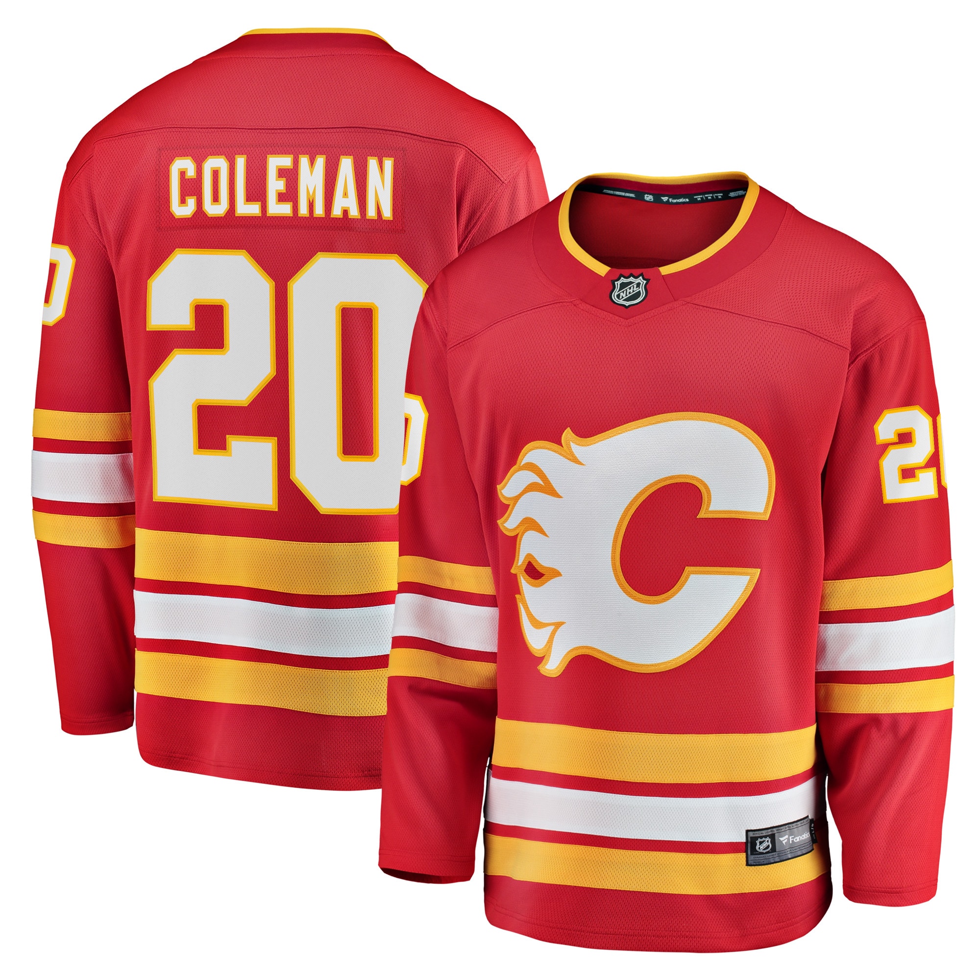 Calgary Flames Blake Coleman Red Home Breakaway Player NHL Jersey Men's