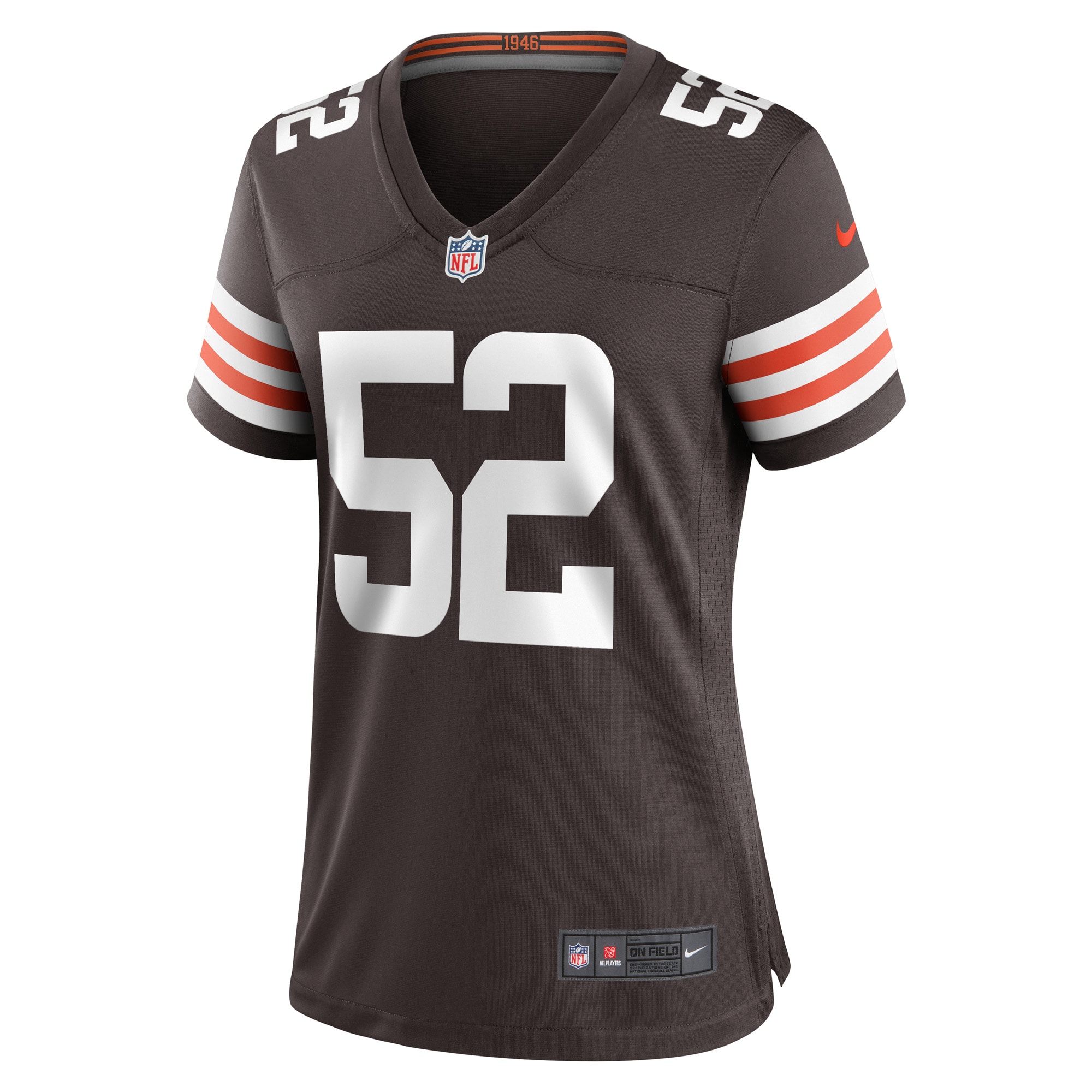 Cleveland Browns Dawson Deaton Brown Game Player NFL Jersey Women's