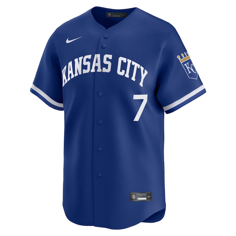 Bobby Witt Jr. 7 Kansas City Royals Alternate Limited Royal MLB Jersey Men's
