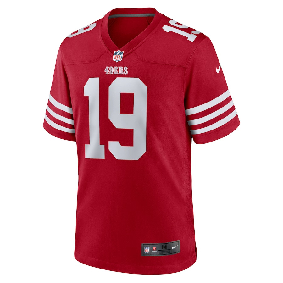 Trent Taylor 19 San Francisco 49ers Team Game Scarlet NFL Jersey Men's