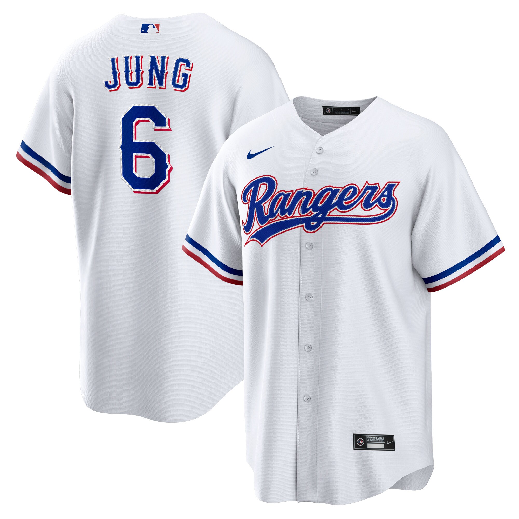 Texas Rangers Josh Jung White Player MLB Jersey Men's