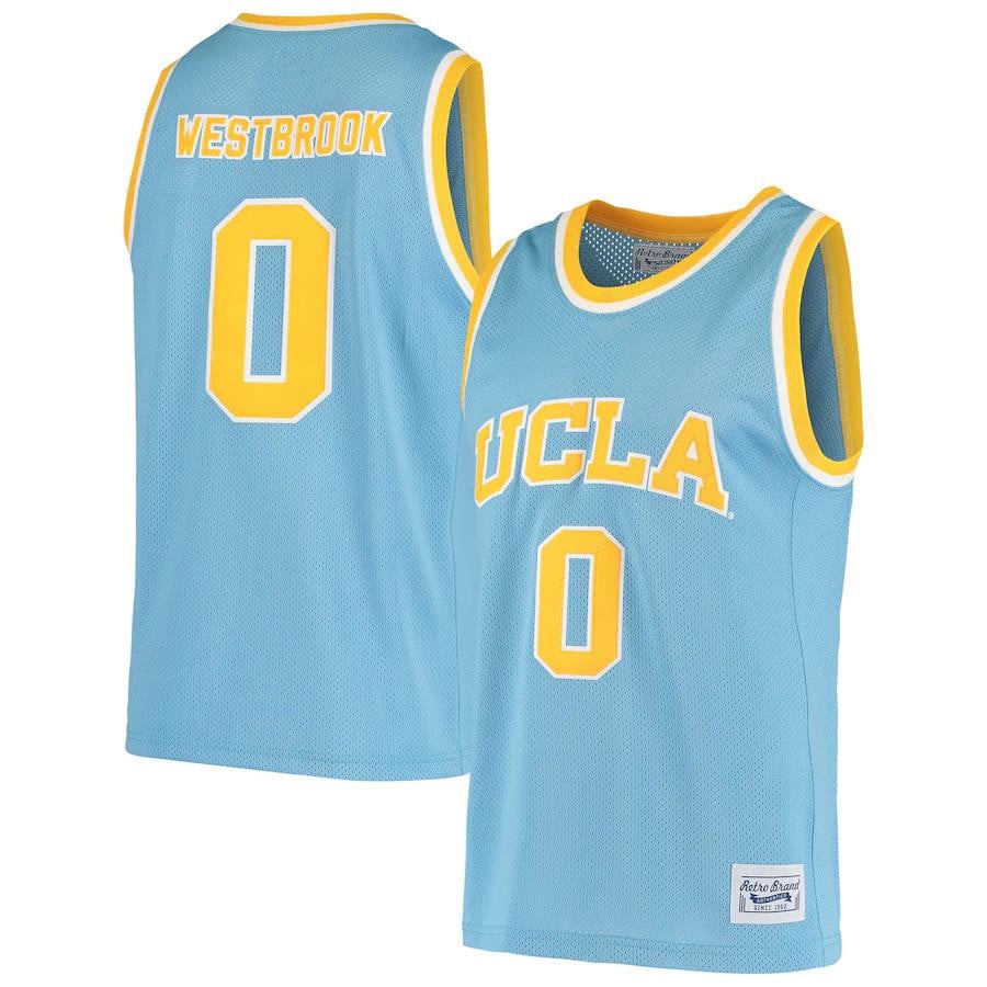Russell Westbrook UCLA Bruins Original Retro Blue NCAA Jersey Men's