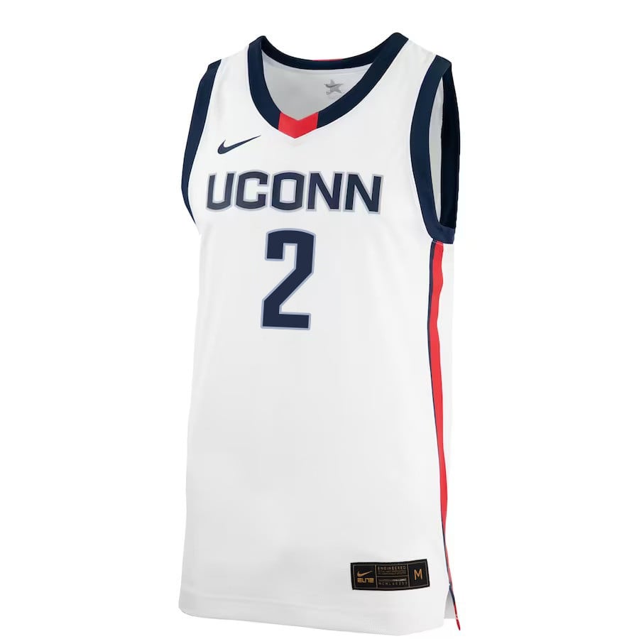 Tristen Newton 2 UConn Huskies Me White NCAA Jersey Men's