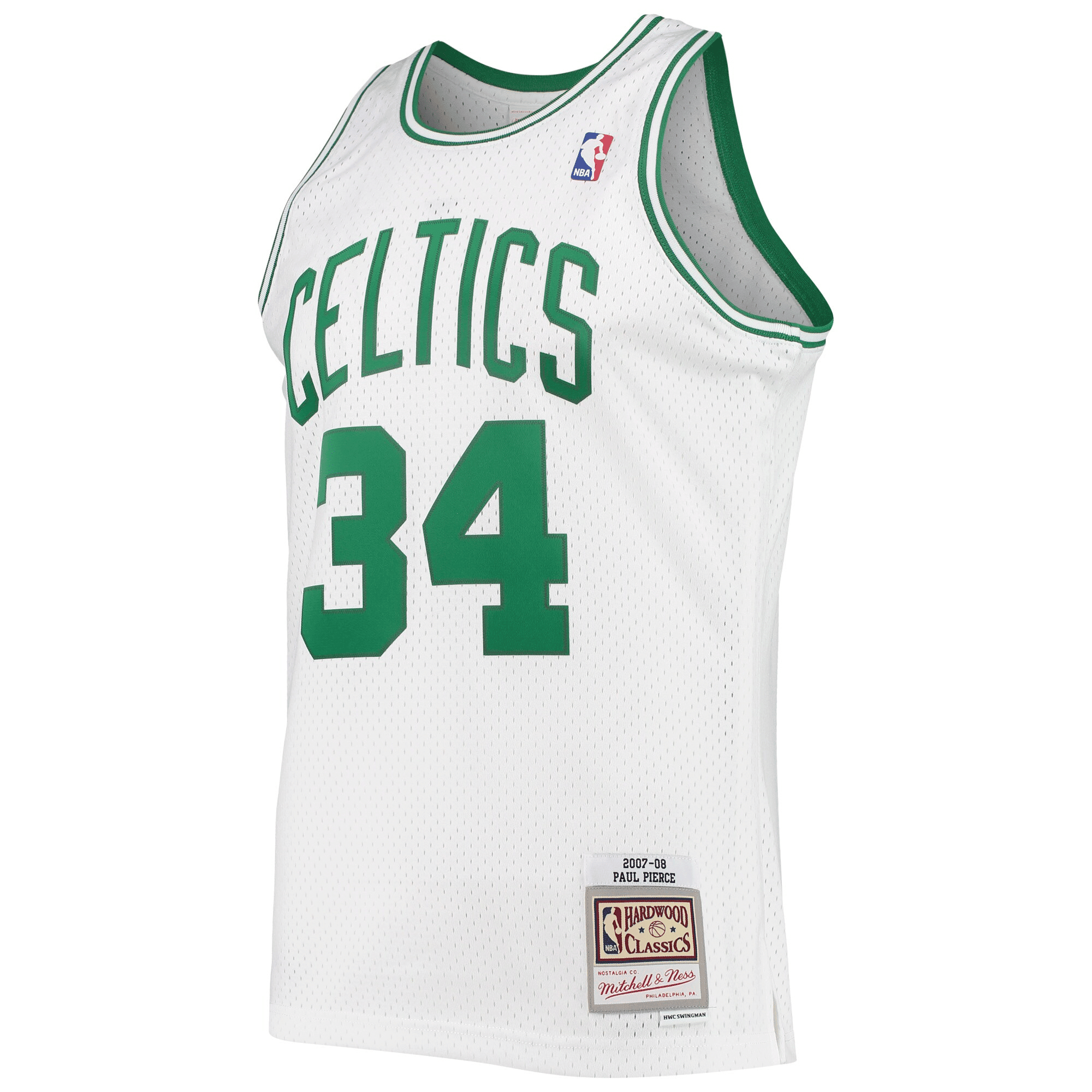 Paul Pierce Boston Celtics Mitchell Ness 2007-08 Hardwood Classics Swingman White NBA Jersey Men's