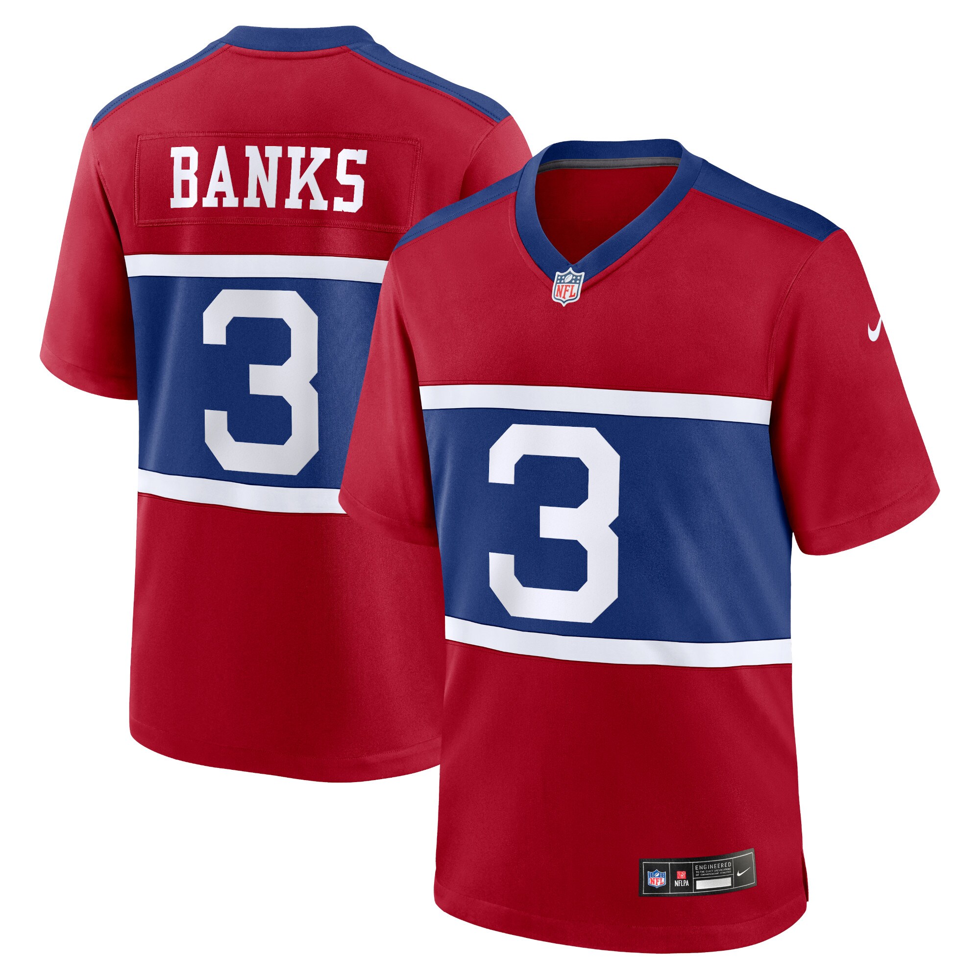 New York Giants Deonte Banks Century Red Alternate Player Game NFL Jersey Men's