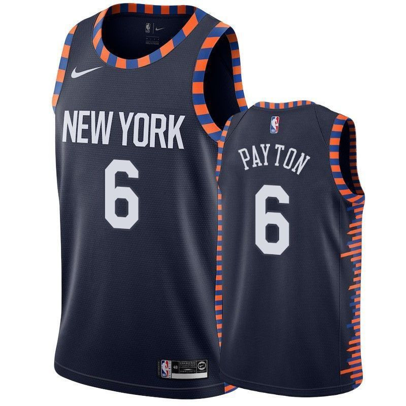 New York Knicks Elfrid Payton 6 City NBA Jersey Men's