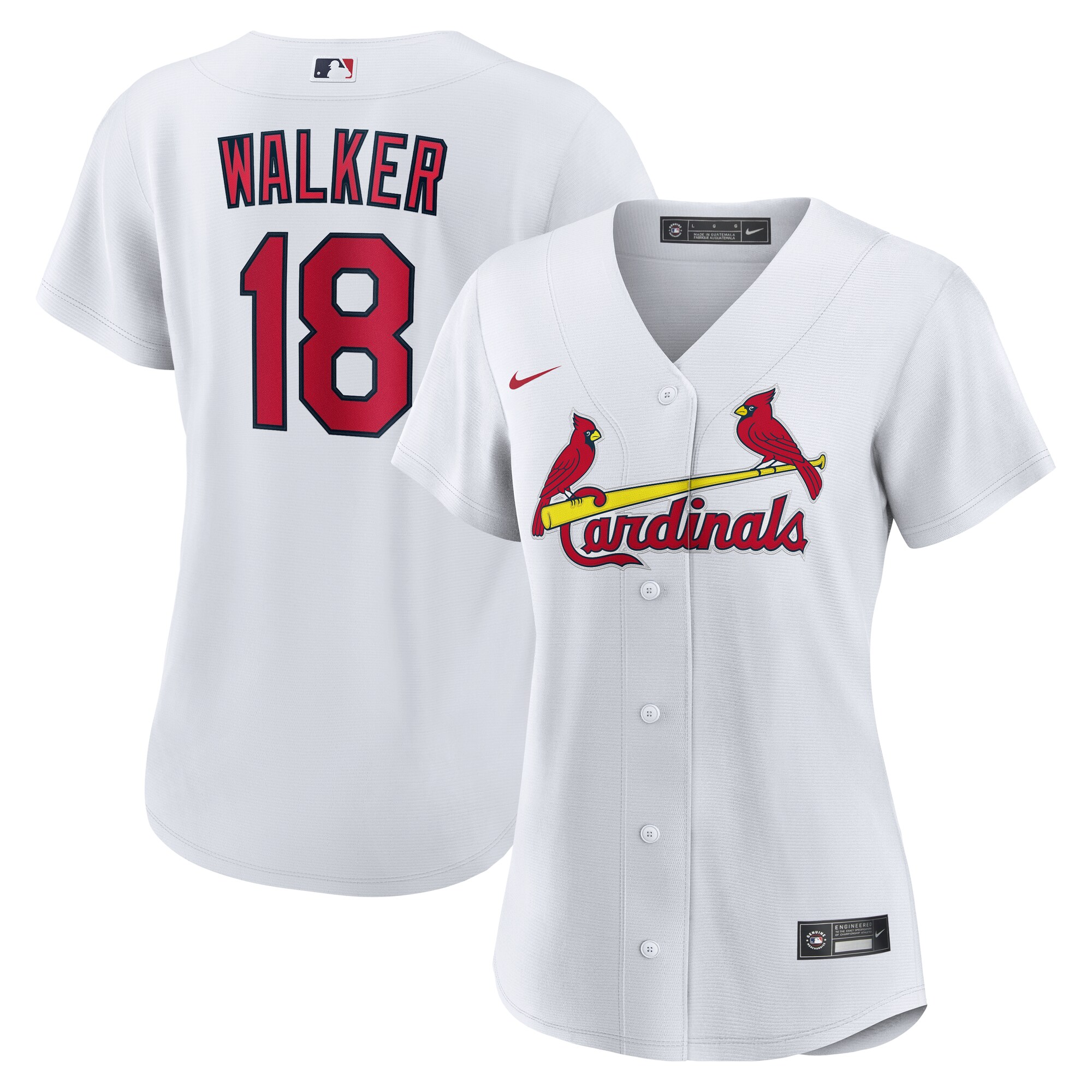 St. Louis Cardinals Jordan Walker White Home MLB Jersey Women's