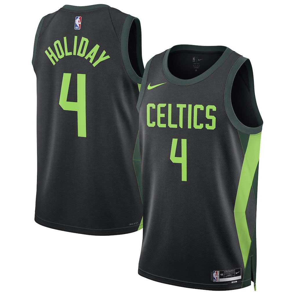 Jrue Holiday 4 Boston Celtics Unisex 2024/25 Swingman Player City Edition Black NBA Jersey Unisex