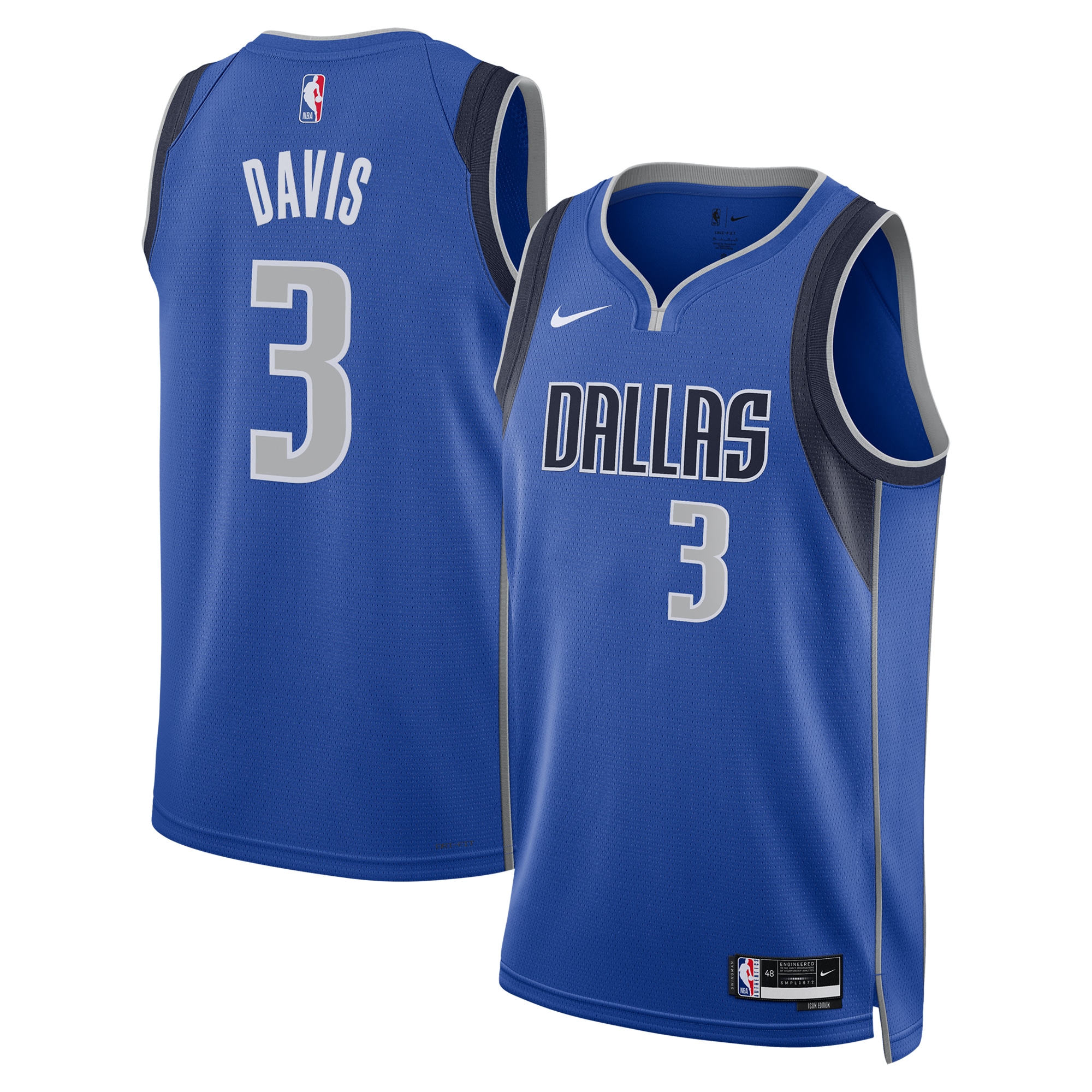 Dallas Mavericks Icon Swingman Custom Unisex NBA Jersey Unisex