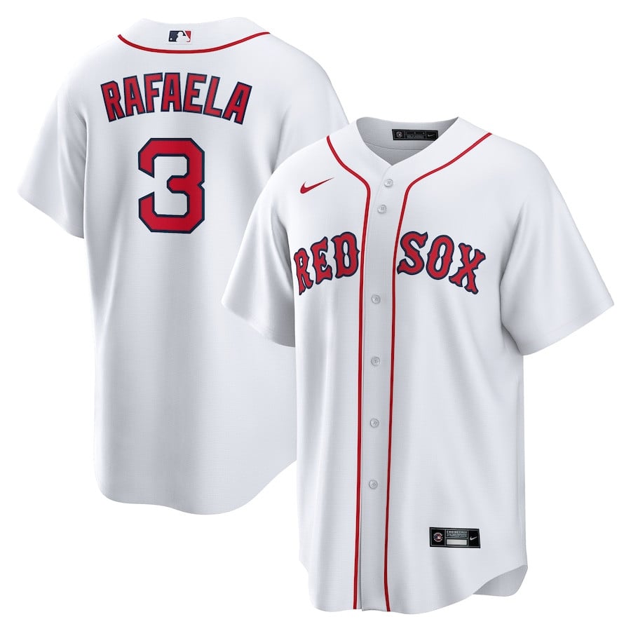 Ceddanne Rafaela 3 Boston Red Sox Home White MLB Jersey Men's