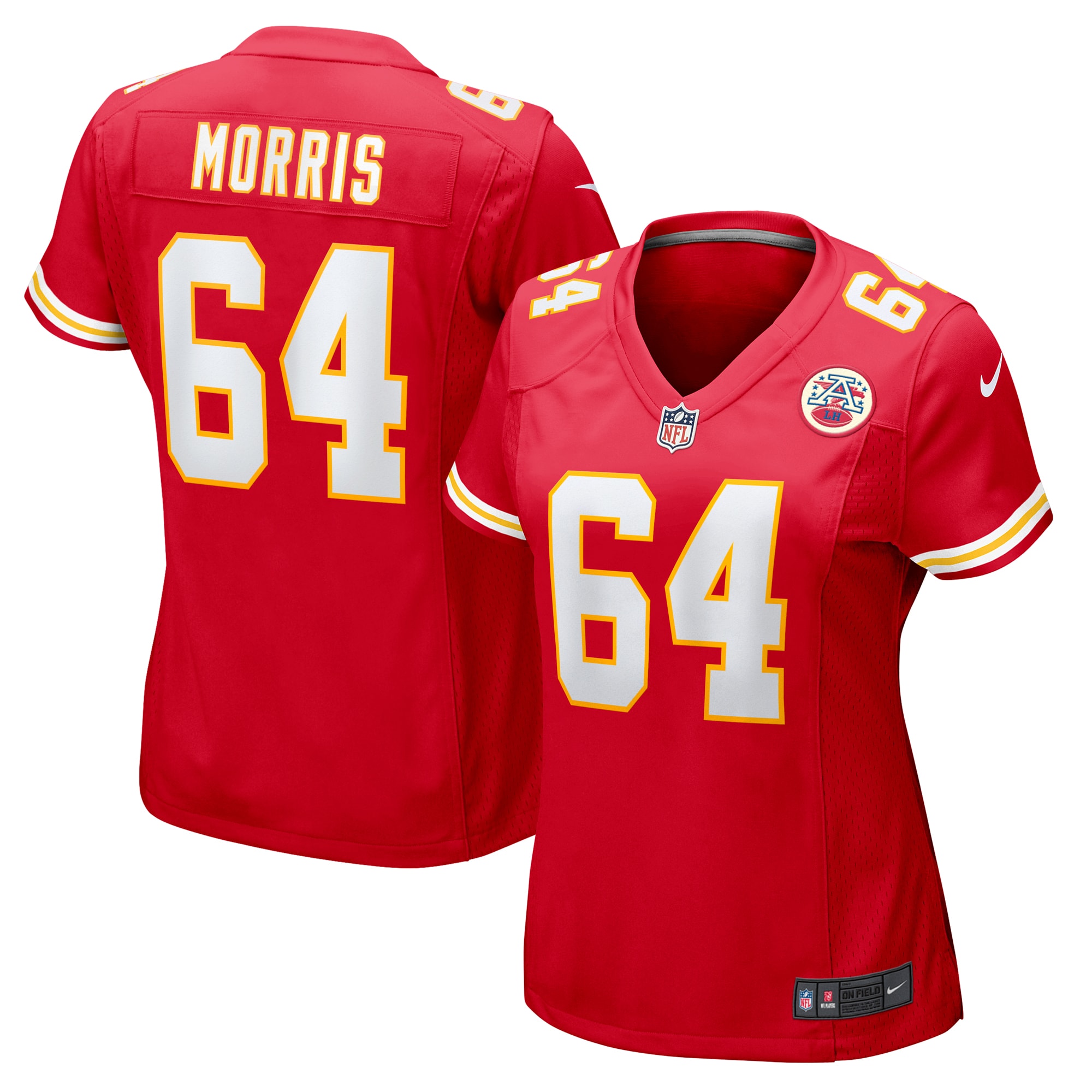 Kansas City Chiefs Wanya Morris Red Game NFL Jersey Women's