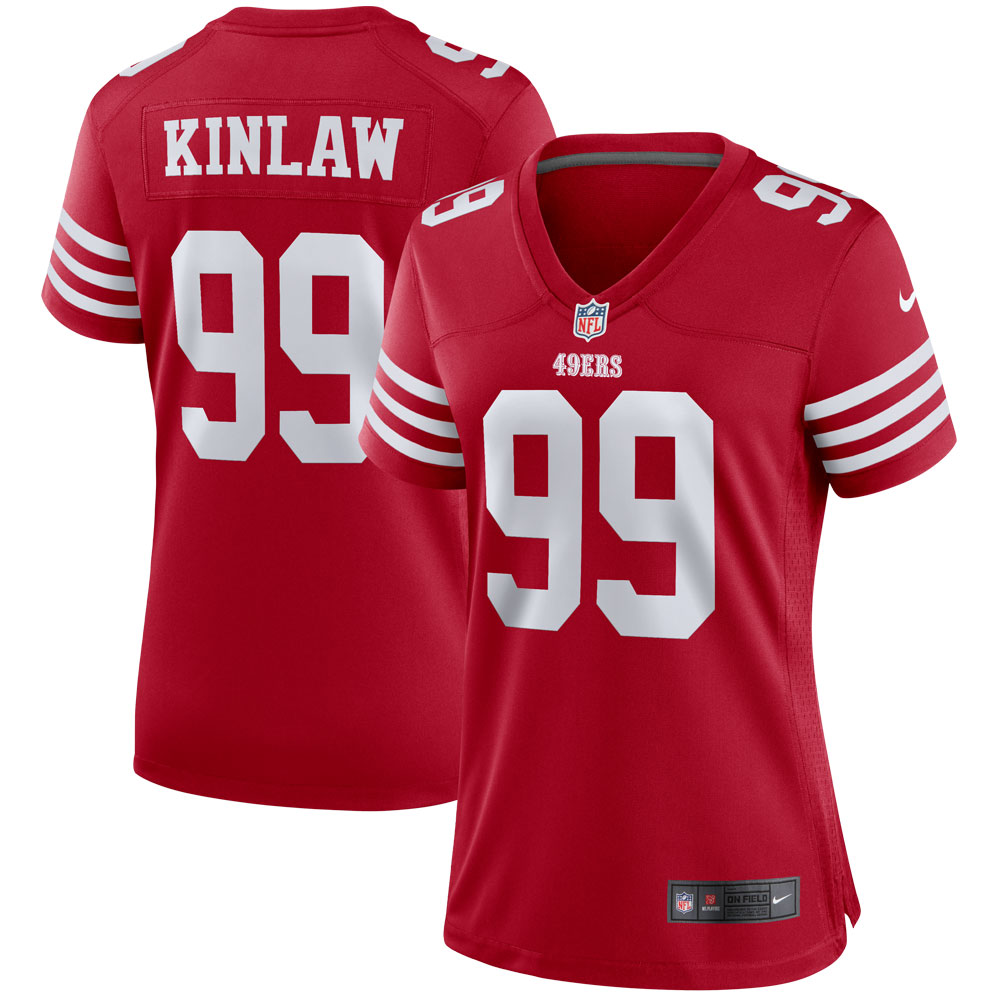 San Francisco 49ers Javon Kinlaw Scarlet Player NFL Jersey Women's