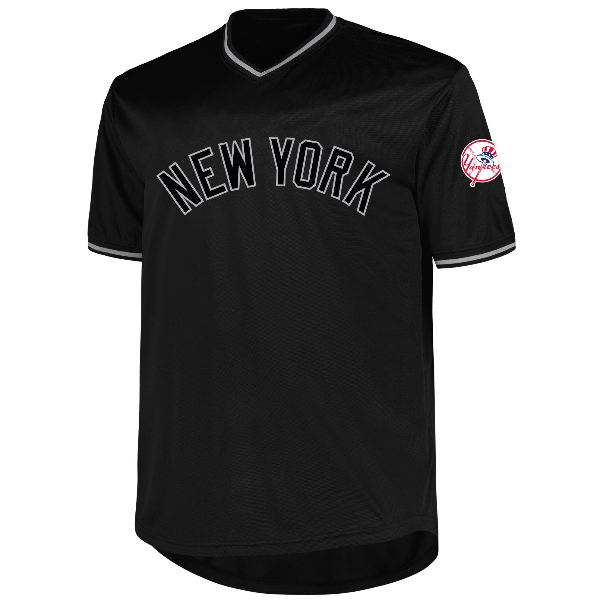 New York Yankees Derek Jeter Profile Black Big Tall Pop Fashion Player MLB Jersey Men's