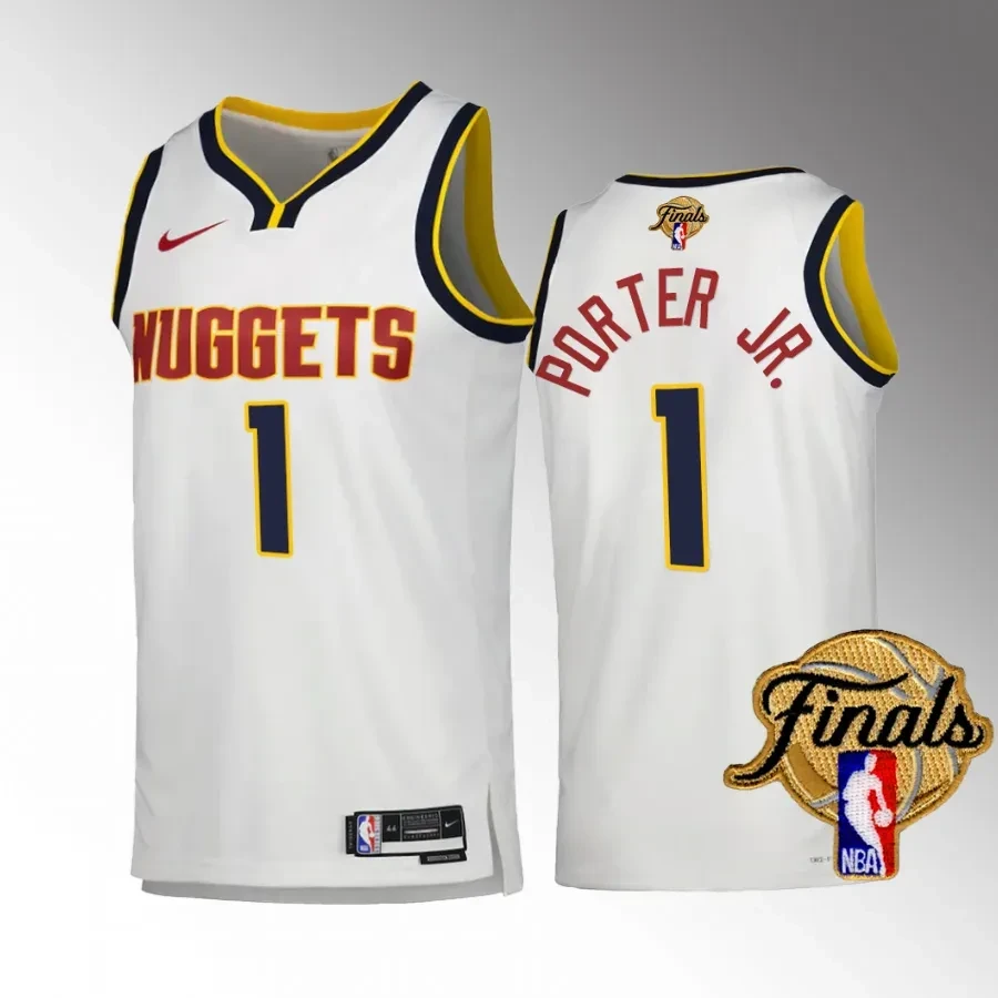 Michael Porter Jr. 1 Denver Nuggets 2023 Finals Champions Edition White NBA Jersey Men's
