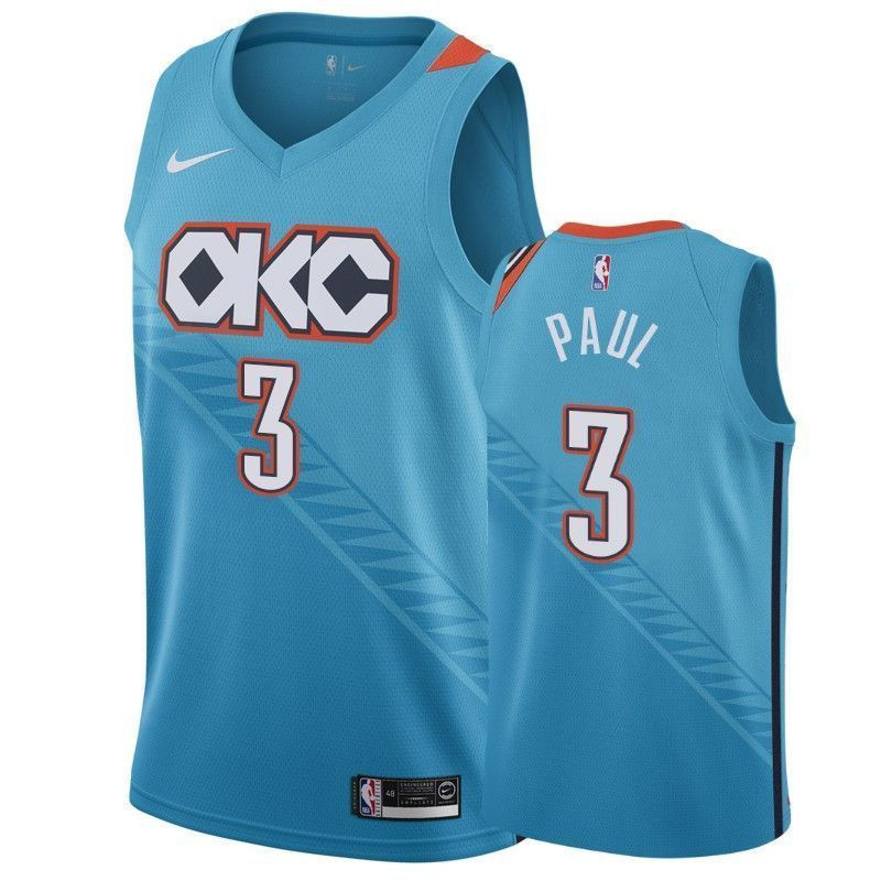 Oklahoma City Thunder Chris Paul 3 City NBA Jersey Men's